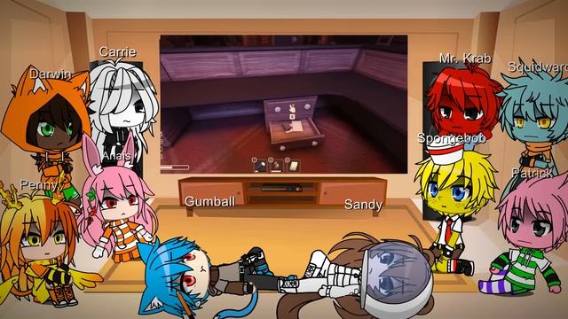 Gumball and Spongebob SquarePants react to Doors (Gacha Club) смотреть онлайн