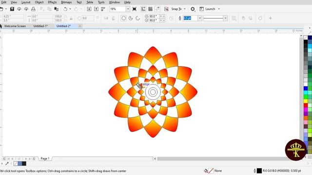 Create Mandala Design with Tips and Tricks in CorelDraw | Fk Online Education смотреть онлайн