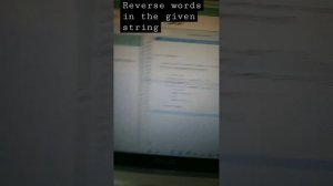 reverse words in a given string | java | gfg| @Anonymous155.
