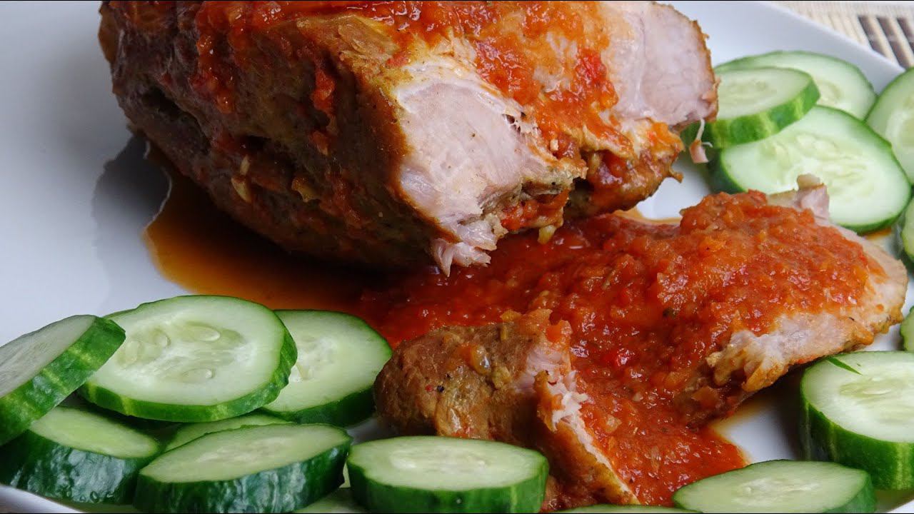 Мясо в овощном соусе. Как правильно мариновать мясо. смотреть онлайн