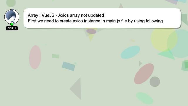 Array : VueJS - Axios array not updated смотреть онлайн