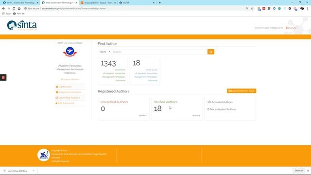 Cara Tepat Sync Data Scopus ke SINTA (Science and Technology Index) hingga SISTER смотреть онлайн