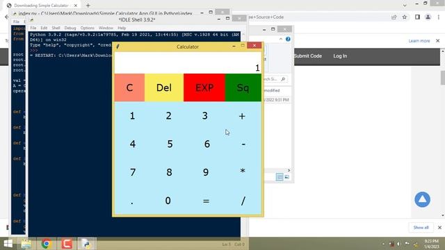 Simple Calculator App GUI in Python смотреть онлайн