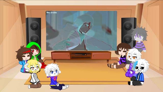Storyshift Reacts To Killer!Sans Vs StoryShift!Chara [Animation]