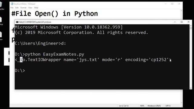 Python #42 | Open( ) file in Python | Hindi | www.EasyExamNotes.com | Jayesh Umre смотреть онлайн
