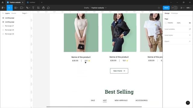 Fashion Website Design in Figma | Ecommerce Website смотреть онлайн