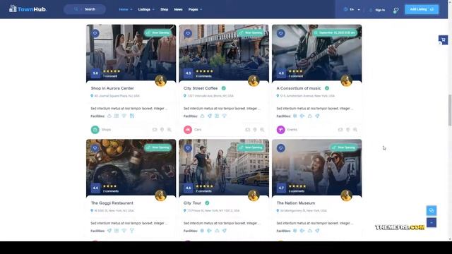 TownHub - Directory and Listing WordPress Theme directory restaurant Sumire смотреть онлайн