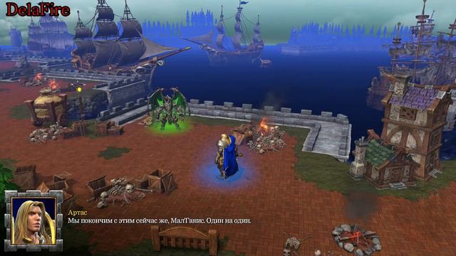 Warcraft 3 Катсцены - Встреча с Малганисом (ROC\REF) смотреть онлайн