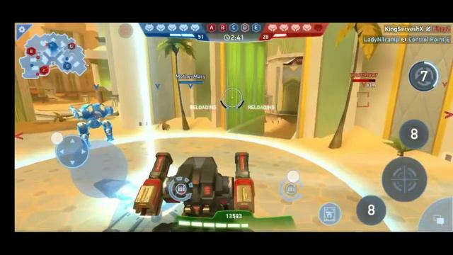 Mech Arena: Robot Showdownᵇᵉᵗᵃ⚡GODlike Guardian Crash Ability gameplay (40) | old dubai map | KSO смотреть онлайн