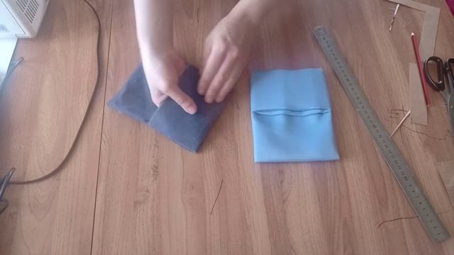 Кошелёк из ткани с карманами смотреть онлайн