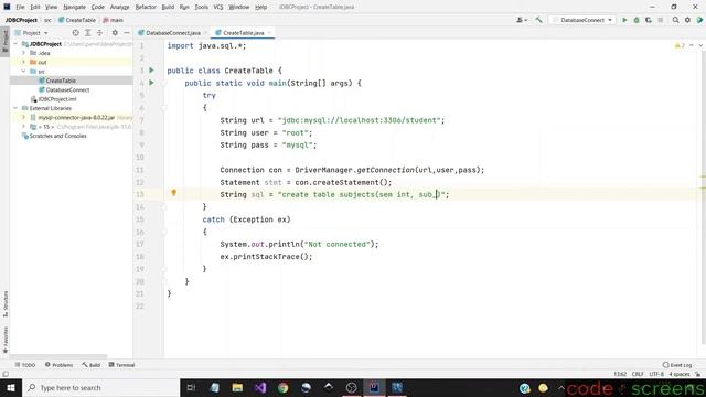 Creating a table in MySQL using Statement Interface | JDBC Episode 03 | தமிழ் смотреть онлайн