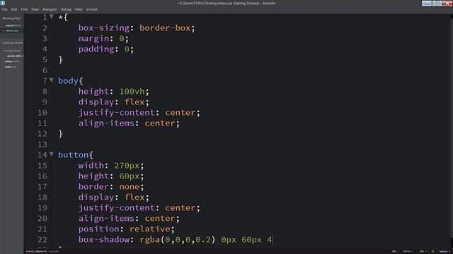 Pure CSS Share Button Hover with Social media icon - CSS Quick Tips смотреть онлайн