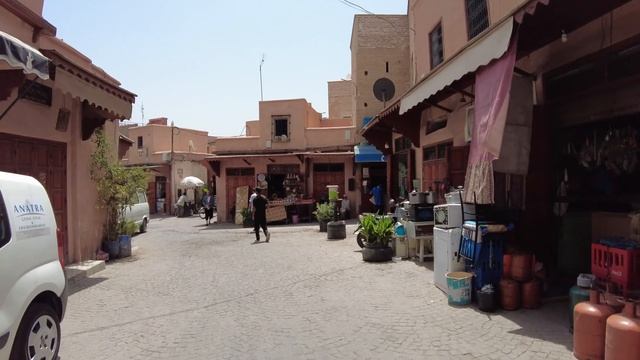 Morocco! Walking through Marrakech, Morocco's Madina. Amazing Energy! 4K смотреть онлайн