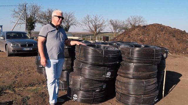 Создание самого технологичного сада фундука в Молдове // Подземное капельное орошение // Часть 1 смотреть онлайн