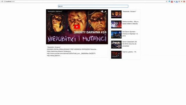 React Native Web app. Youtube player Web App with search function. смотреть онлайн