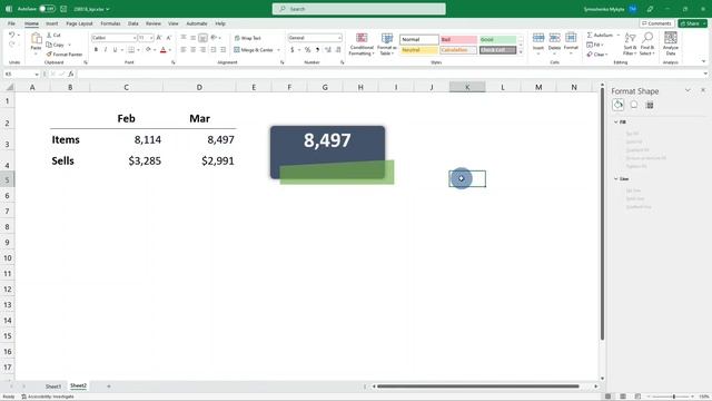 Як створити візуальні картки для дашбордів в Excel? KPI cards (Візуалізація українською) смотреть онлайн