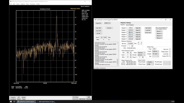 Microwave frequency synthesizer with PLO MAX2871. смотреть онлайн