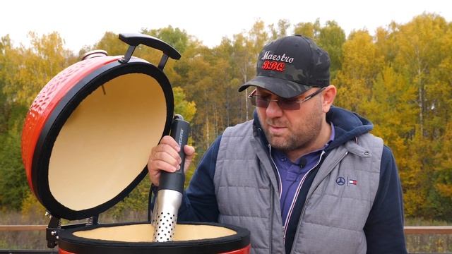 Обзор kamado joe jr. red 34. керамический гриль. мобильный гриль. угольный гриль. смотреть онлайн