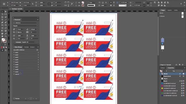 Serial Numbering, Excel and InDesign Data Merge смотреть онлайн