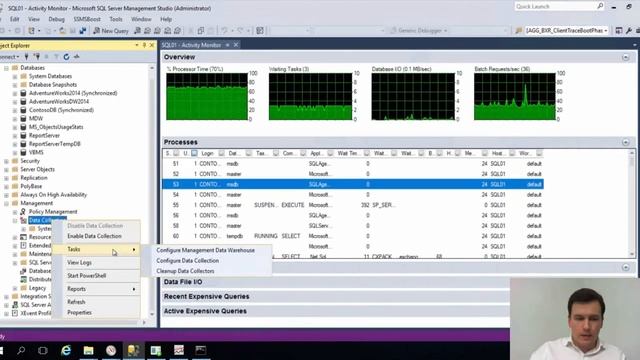 SQL Server. Perfmon и Management Data Warehouse. Создаем "черные ящики" смотреть онлайн