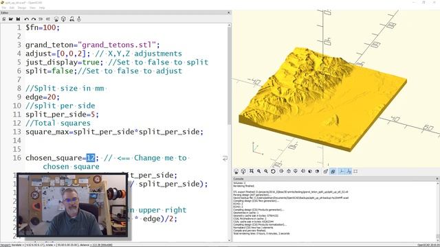 3D Printing: Splitting up an stl file with Openscad смотреть онлайн