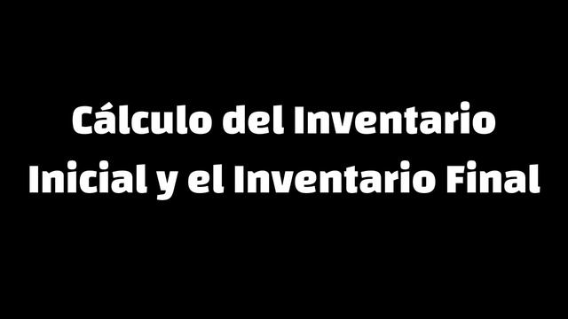 Cálculo del INVENTARIO INICIAL y el INVENTARIO FINAL ✅ | INVENTARIO en EXCEL смотреть онлайн