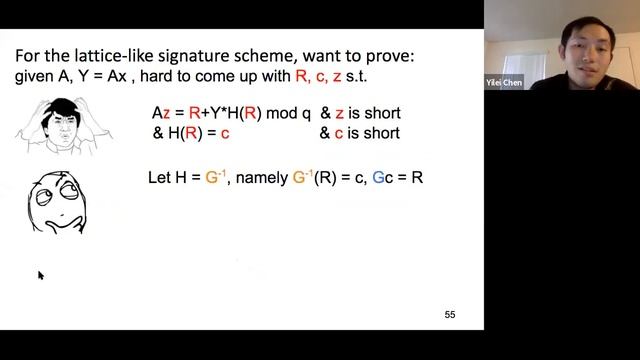 BUsec seminar 9/23/2020 - Yilei Chen, "Does Fiat-Shamir Require a Cryptographic Hash Function?" смотреть онлайн