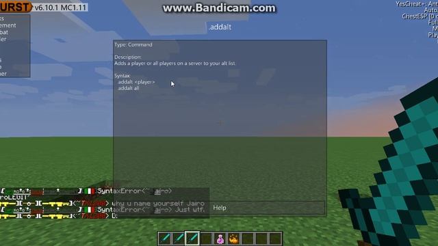 Most . Commands on wurst Minecraft смотреть онлайн