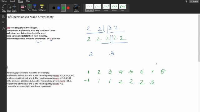 2870. Minimum Number of Operations to Make Array Empty || Frequency count ? смотреть онлайн