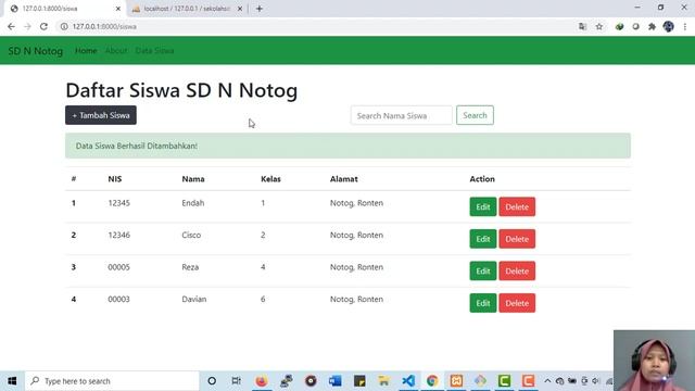 Website Sekolah CRUD Laravel смотреть онлайн