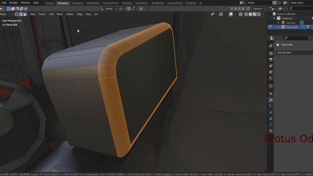 How to apply Bevel edges / edge fillet in BLENDER смотреть онлайн