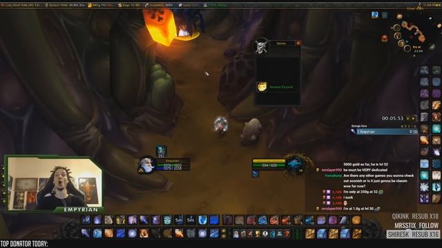 [WoW Classic] Stream Highlights #8 - Mage Arcane Crystal mining смотреть онлайн