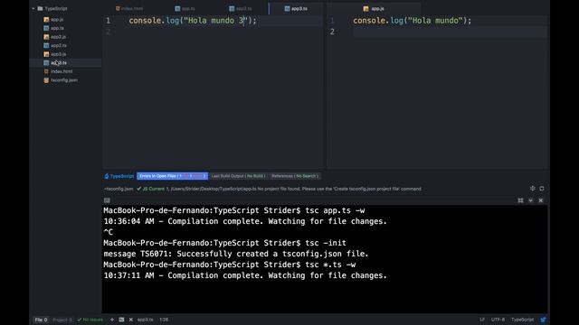4. Inicializar el proyecto de TypeScript (tsconfig.json) смотреть онлайн