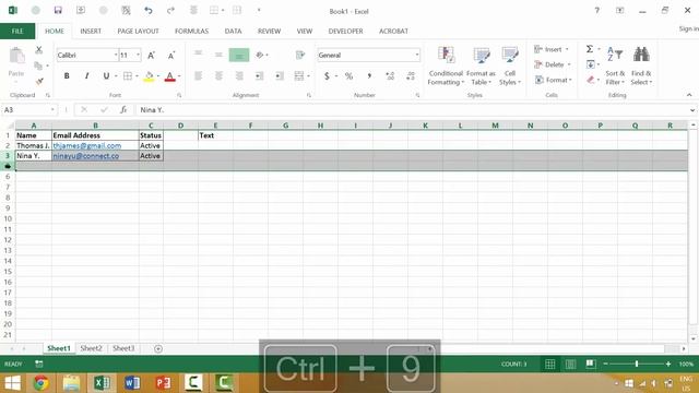 Excel Tutorial #60: Unhide Rows (Ctrl + Shift + 9) смотреть онлайн