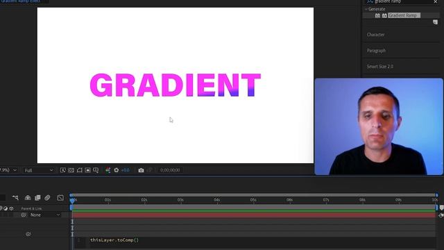 How to Bind Gradient Ramp to Layers in After Effects смотреть онлайн