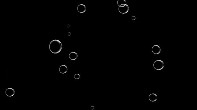 Пузырьки с альфа каналом (видео)