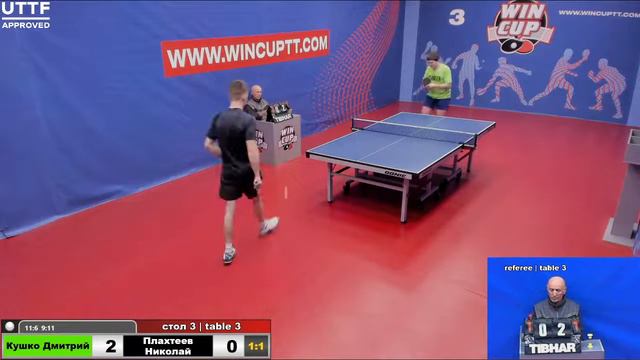 Кушко Дмитрий 3-1 Плахтеев Николай  Восток 5 WINCUP 25.04.21 Прямая Трансляция Зал 3