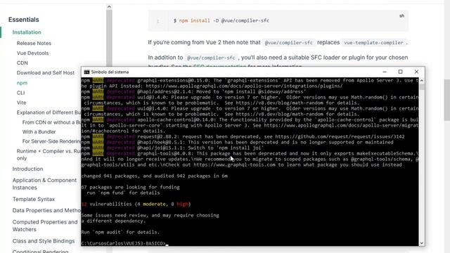 INSTALANDO EL VUE-CLI (USANDO VUEJS EN MODO LOCAL) - CURSO DE VUEJS3 BASICO - VIDEO 07 смотреть онлайн