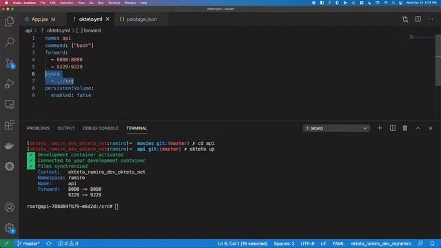 Develop a Node app in your Okteto Development Environment смотреть онлайн
