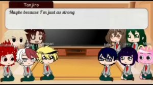 Mha/Bnha react to //DEKU'S PAST AS TANJIRO// mhaxds