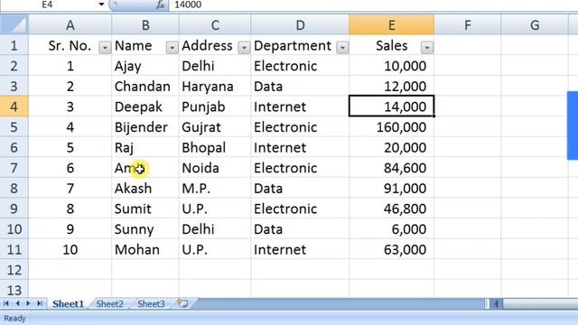 एक्सेल में डाटा को फ़िल्टर कैसे करते हैं ? How to Use Filter Option in Excel ? смотреть онлайн