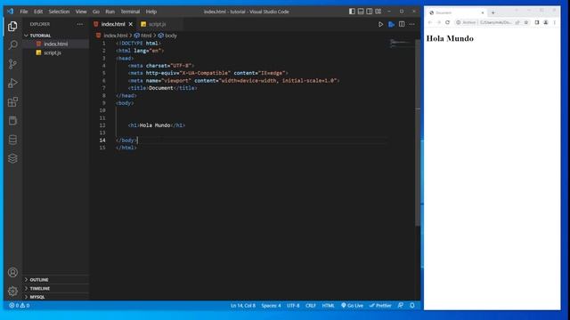 como HACER un HOLA MUNDO en VISUAL STUDIO CODE (2023) ? смотреть онлайн