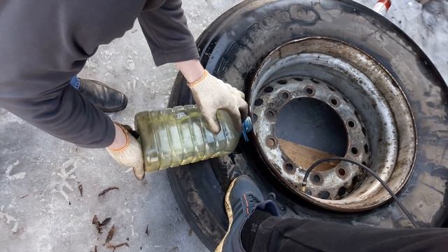 Сборка колёса без шиномонтажа))) при помощи обезжирки смотреть онлайн