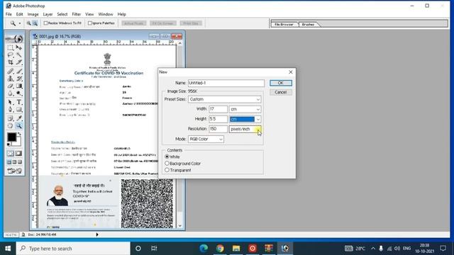 How To Make CoWin Vaccine Certificate Card In Hindi | Full Video | Download | Set Size in Photoshop смотреть онлайн