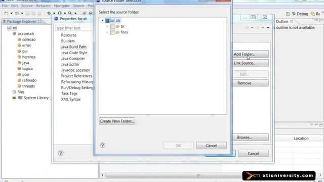 Universidade XTI JAVA 100 Organização do Projeto, src, bin смотреть онлайн
