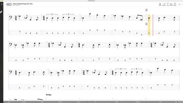 I Say A Little Prayer - Aretha Franklin (BASS COVER With Tab & Notation) смотреть онлайн