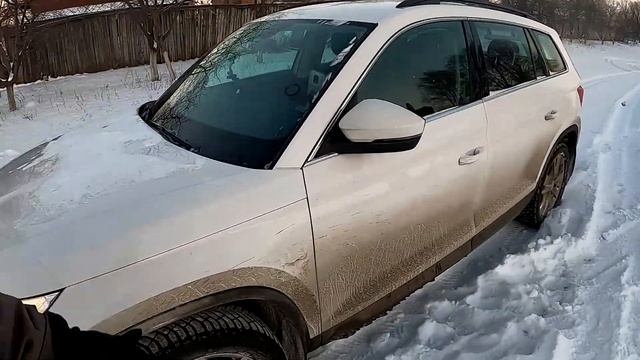 Skoda Kodiaq 1.4. Видео №19. Опыт эксплуатации зимой. смотреть онлайн