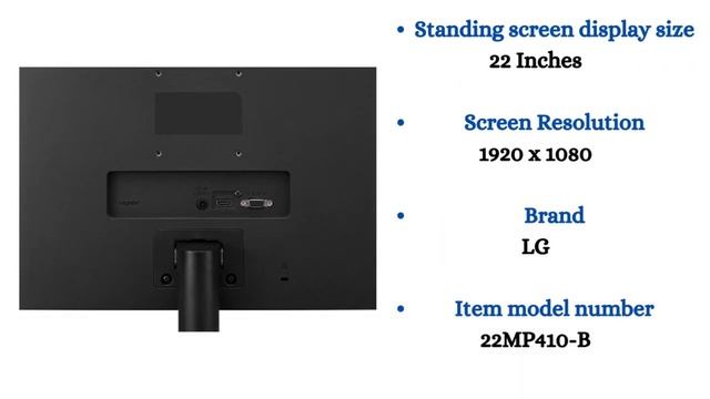LG 22MP410-B 22” Full HD (1920 x 1080) VA Display with AMD FreeSync смотреть онлайн
