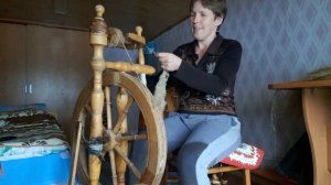 Старинная прялка.