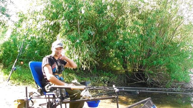 Рыбалка на реке на фидер . Полнолуние . Жара . Восточный ветер. смотреть онлайн